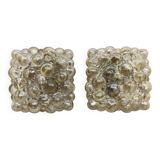 Pair of vintage bubble glass wall ceiling scones Helena Tynell