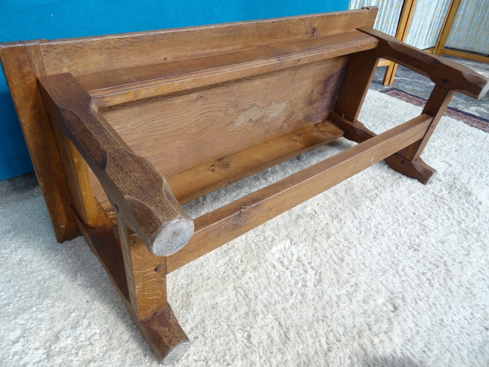 Solid oak farmhouse coffee table
