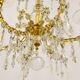 Maria Theresa salon chandelier, baroque Lobmeyr, crystal glass, Vienna, 1940s