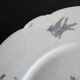 8 porcelain plates and 1 dish CH Pillivuyt & Cie