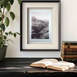 Gorge de la Têt, Pyrenees. Printed photo plate from 1937.