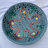 Ceramic dish 60-70 Poet Laval Modernist abstract décor