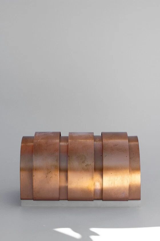 Hans-Agne Jakobsson wall lamp in copper, model V155 - Sweden, 1960s
