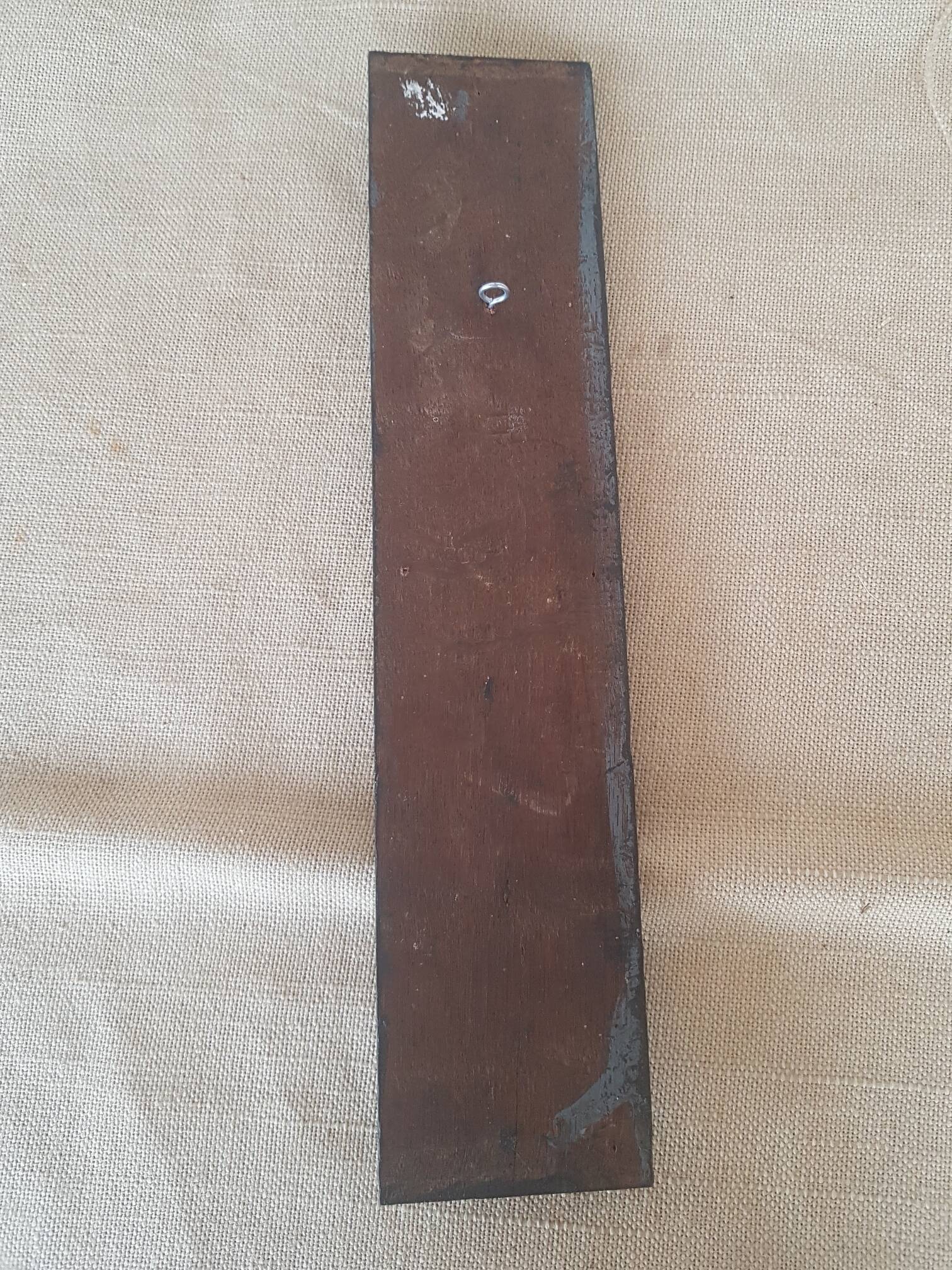 Black patinated rectangle woodwork