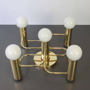 Leola Sciolari Ceiling Light in Dark Brass, Germany, 1980s