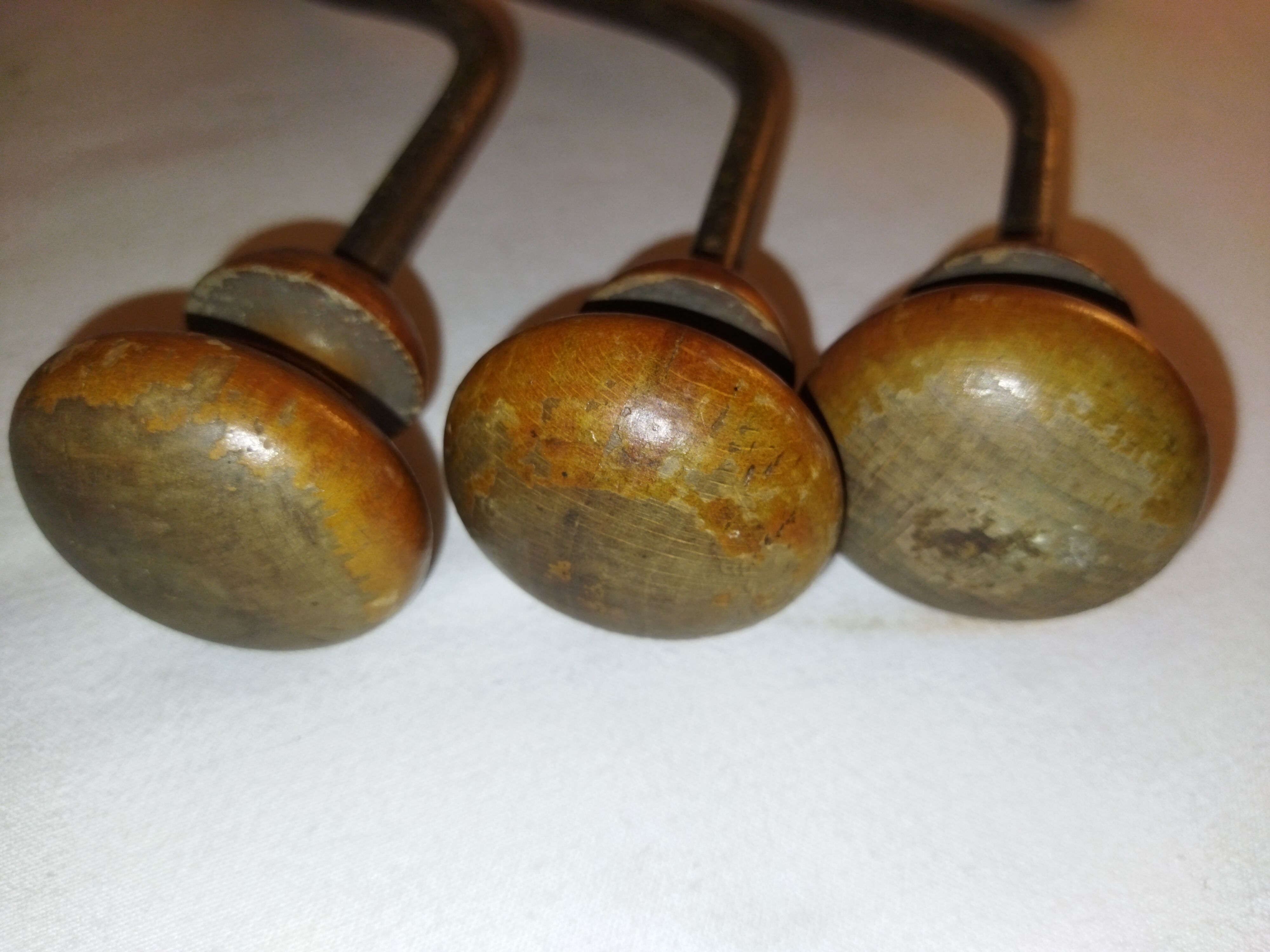 Old bistro wall coat rack