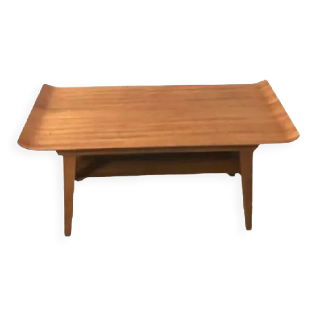 Table basse scandinave en bois massif Selency