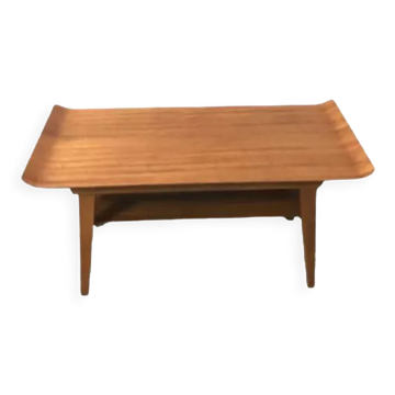Scandinavian solid wood coffee table