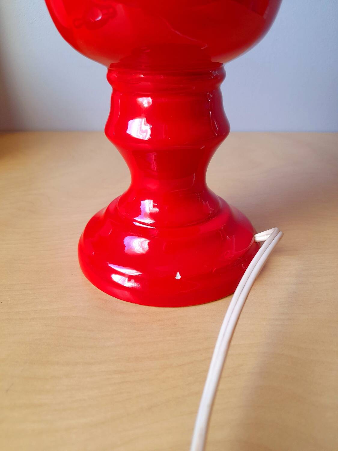 Ceramic and opaline lamp 1970.