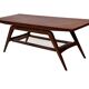 Table basse en teck dans le style de Louis van Teeffelen, années 1960