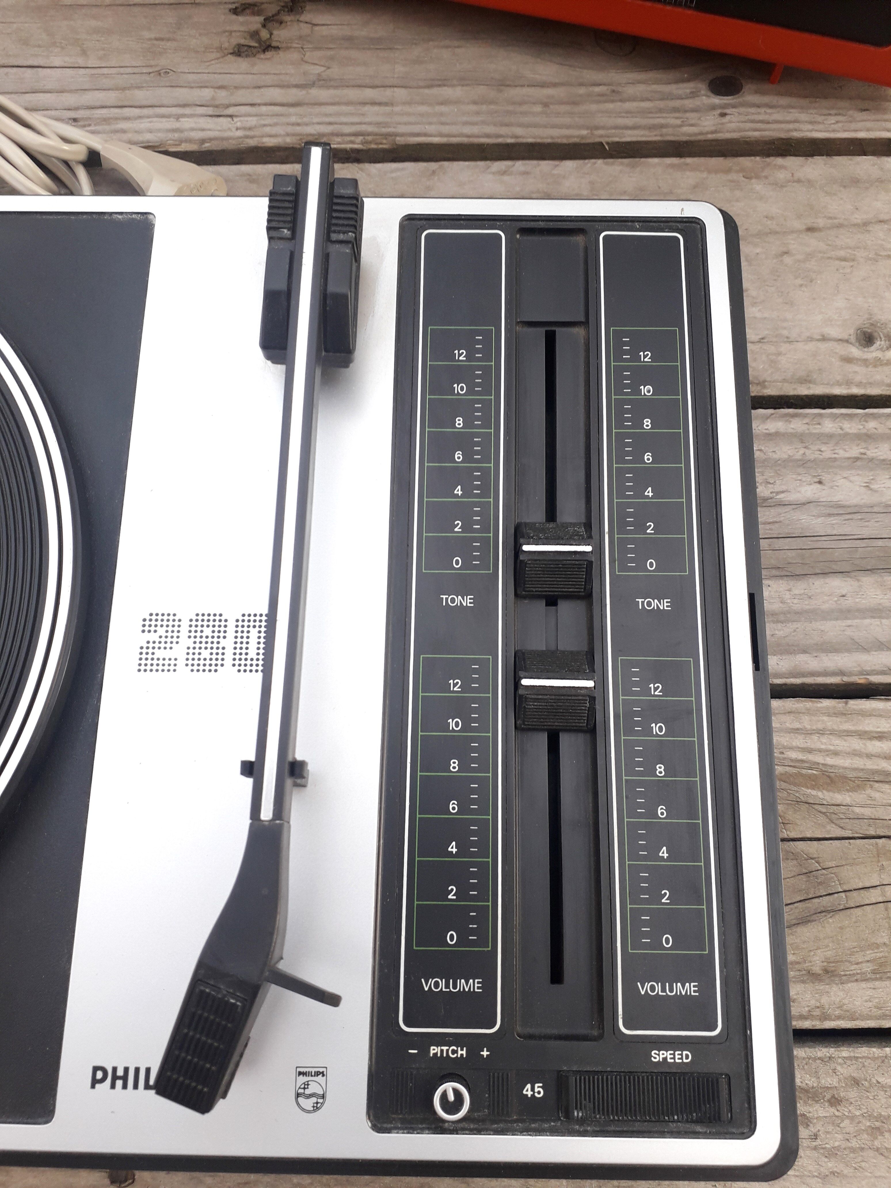 Portable record player vintage Philips 280 1970-80