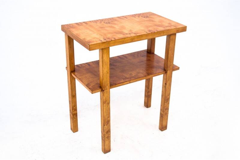Art Deco side table, Poland, 1950s