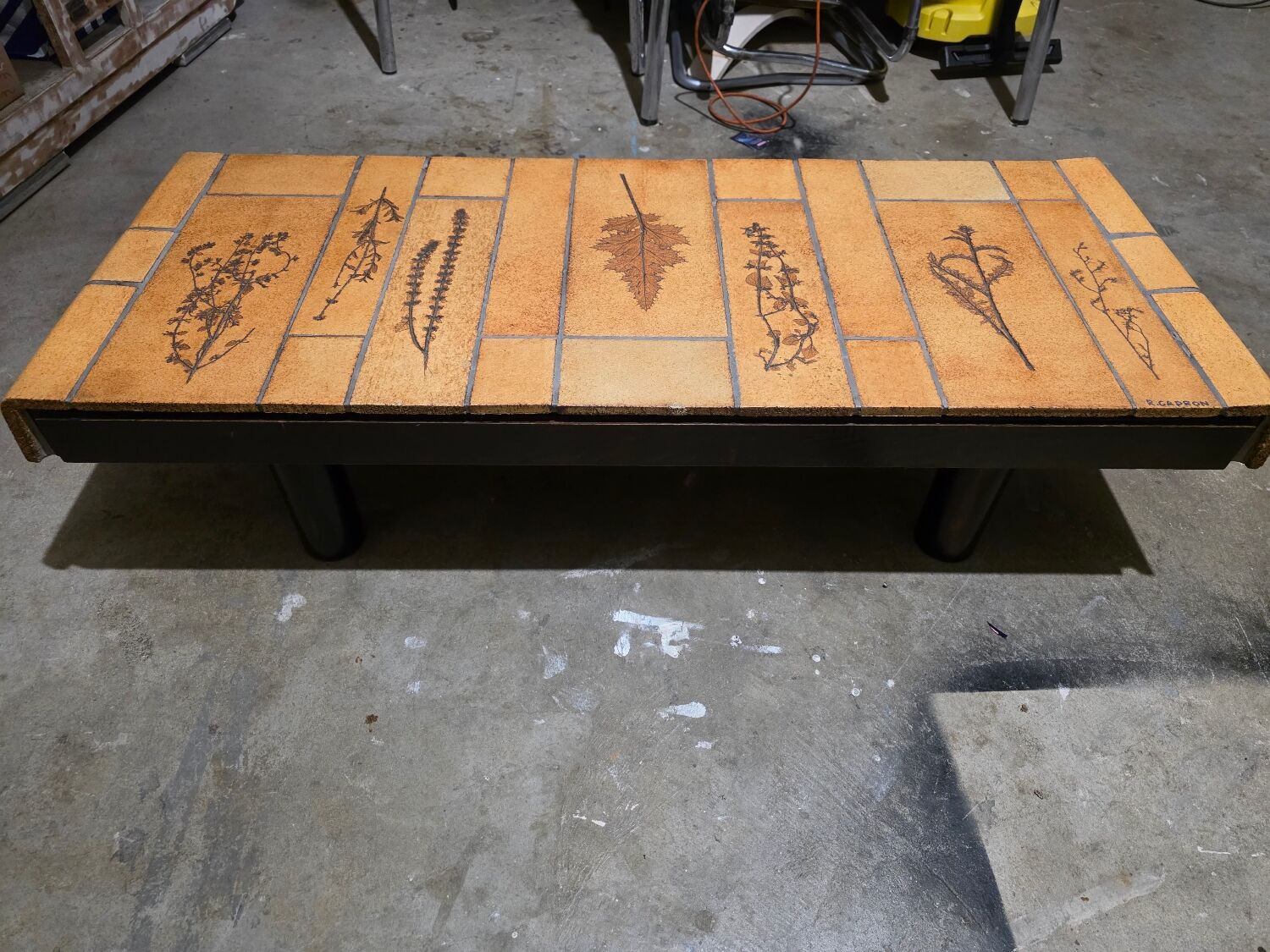 Ceramic wood coffee table CAPRON