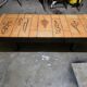 Ceramic wood coffee table CAPRON
