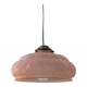 Suspension art deco lampshade pink glass paste