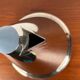 Postmodern German stainless steel kettle by Fissler, 1980s.