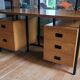 Wood and metal office 70s