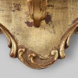 Romantic baroc style mirror with original label “Deknudt”, Belgium, 1970s