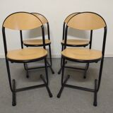 Series of 4 chairs from the 80s
