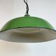 Industrial Green Enamel Factory Pendant Lamp, 1960s