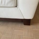 Roche Bobois leather two-seater sofa