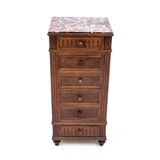 Chest of drawers with a stone top, France, 1900s