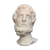 Decorative head in plaster