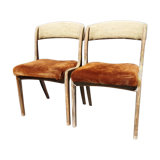 Pair of Baumann gondola chairs