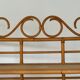 Vintage curved rattan shelf cabinet from the 60s