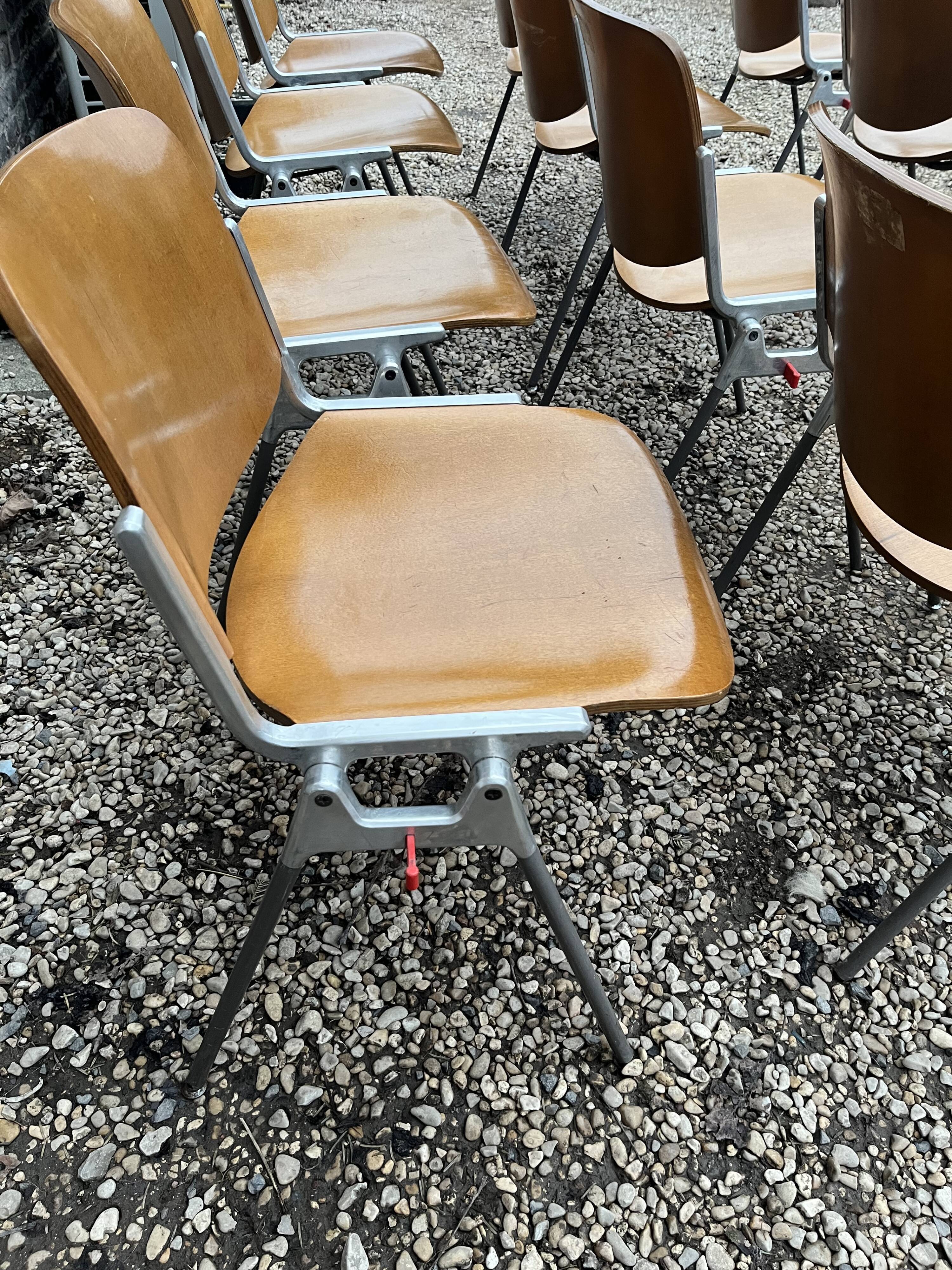 Set of 12 DSC 106 chairs by Giancarlo Piretti for Castelli
