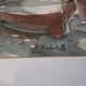 Original signed watercolor by Dolors Bolanos, framed.