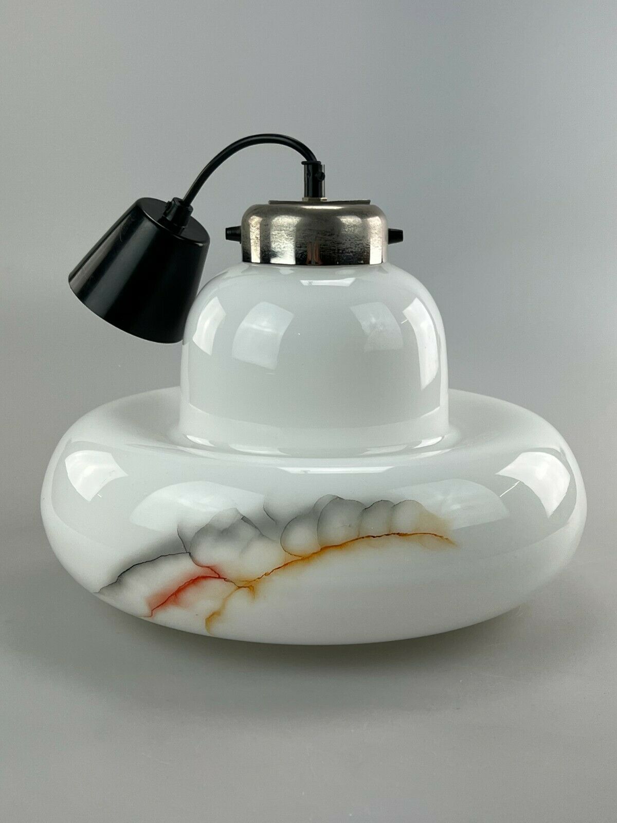 60s 70s lamp light hanging lamp glass ceiling lamp Space Age Design 60s