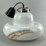 60s 70s lamp light hanging lamp glass ceiling lamp Space Age Design 60s