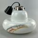 60s 70s lamp light hanging lamp glass ceiling lamp Space Age Design 60s