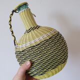 Bouteille scoubidou oblongue jaune
