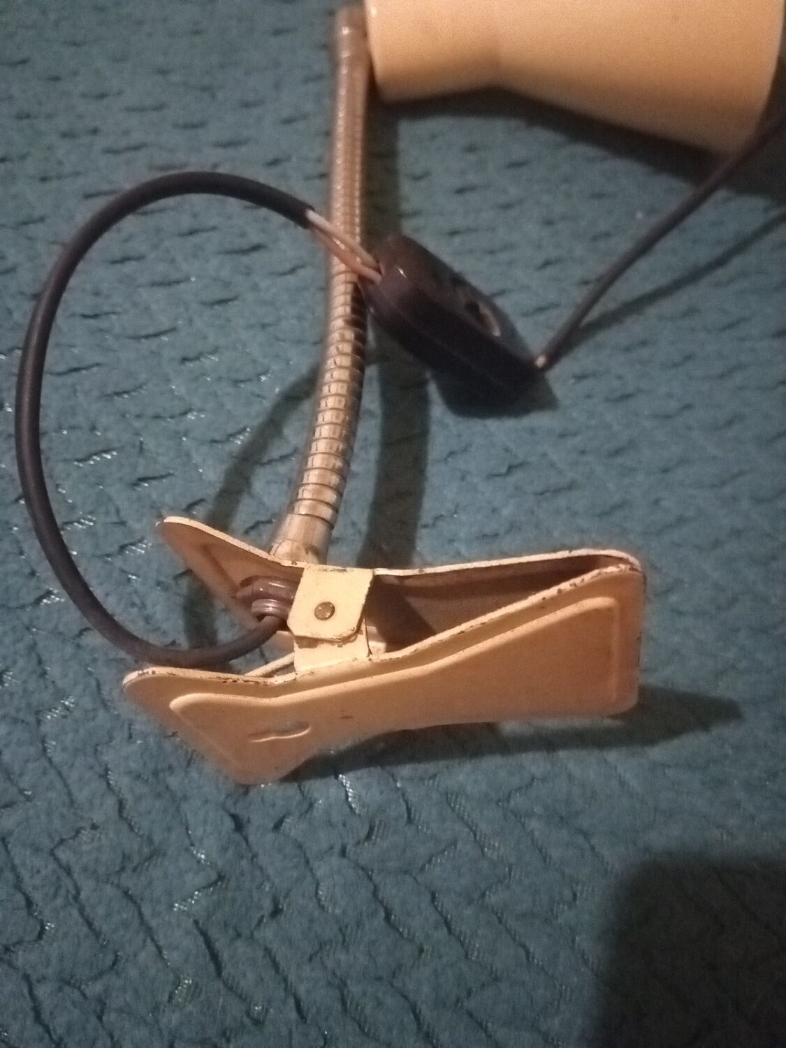 Vintage clip-on desk lamp