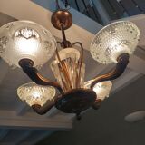 Vintage Art Deco chandelier 1950s