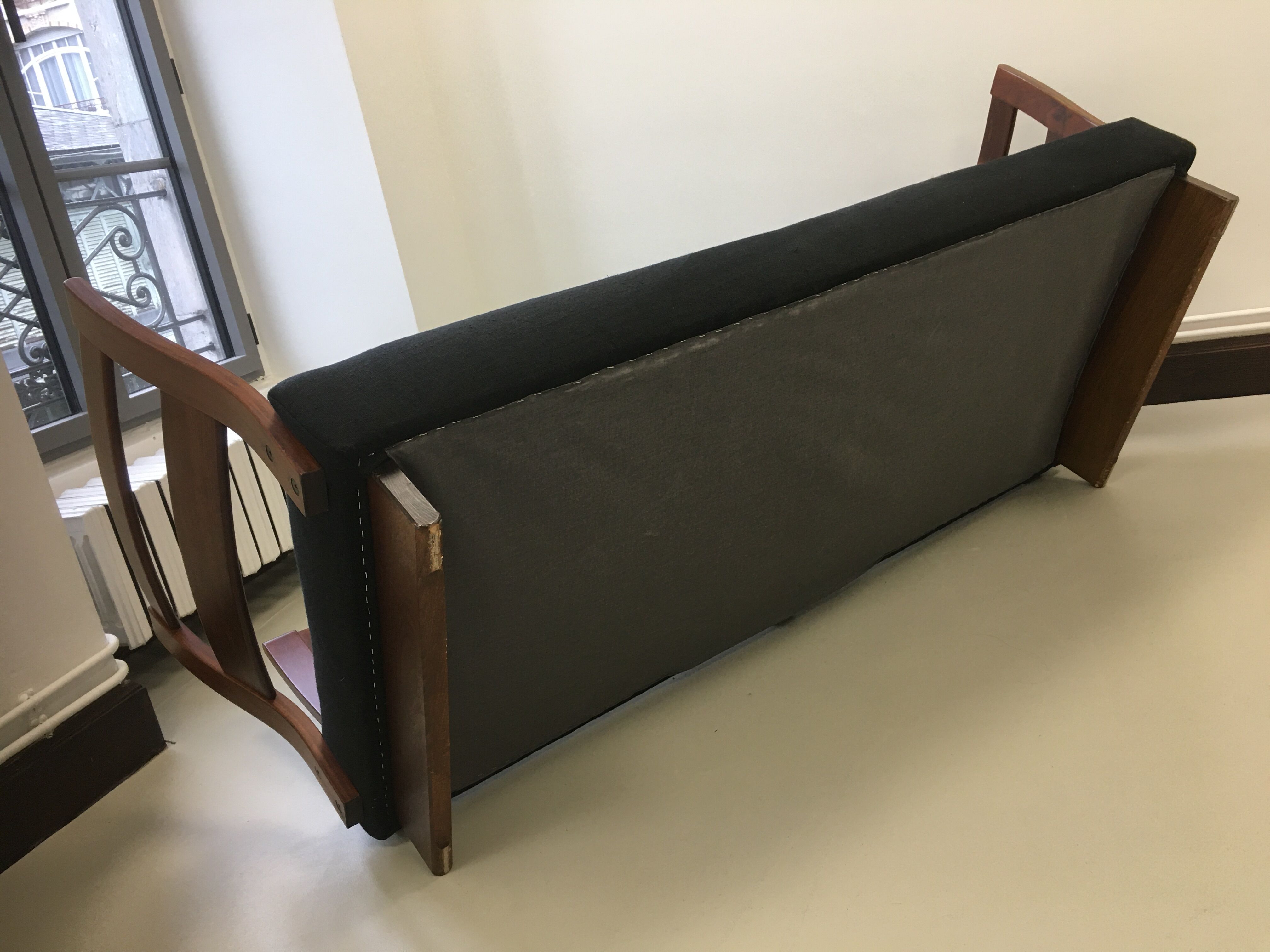 Two-seater sofa, beech wood. Danish manufacture