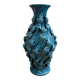 Large baluster vase in turquoise glazed ceramic from Maises.