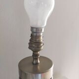 Vintage metal chrome spiral lamp foot