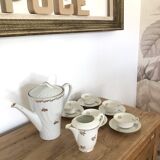 Tea or coffee service in Limoges porcelain