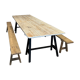 Large pine guinguette farm table