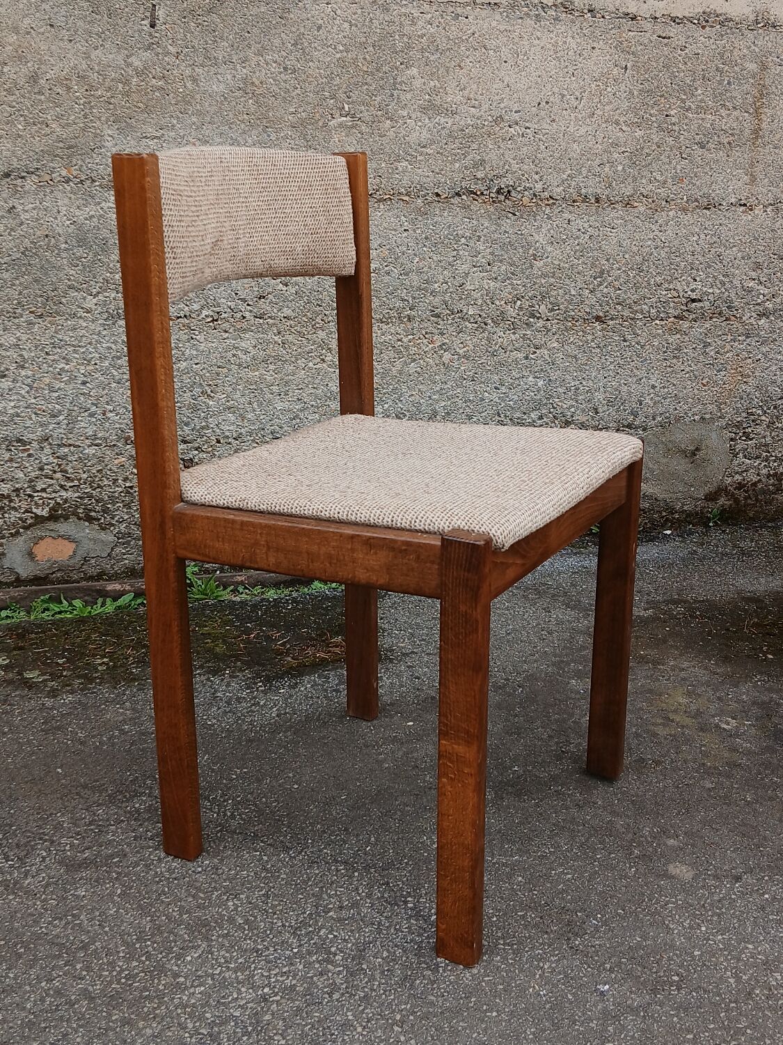 Six Scandinavian beech chairs, 1970s.