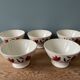 Set of 5 vintage badonviller earthenware bowls