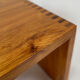 Vintage side table Ate van Apeldoorn, Pine wood 1970s