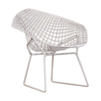 White Diamond chair by Harry Bertoia for knoll