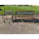 Banc + Fauteuil de Jardin Fonte et Bois