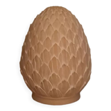 Pied de lampe faience forme pomme de pin