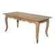 Large antique table in raw solid wood with 2 extensions for 8 to 12 people