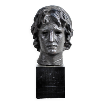 Head of the Ephèbe of Agde, reproduction from the Louvre Museum, in resin.
